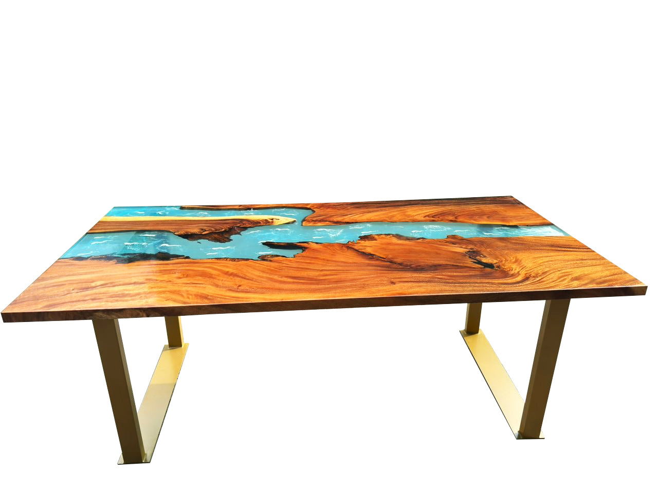 Epoxy Resin Dining Table (River)