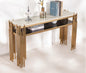 Gold Stainless legs Marble top Steel Hallway/Entrance Table