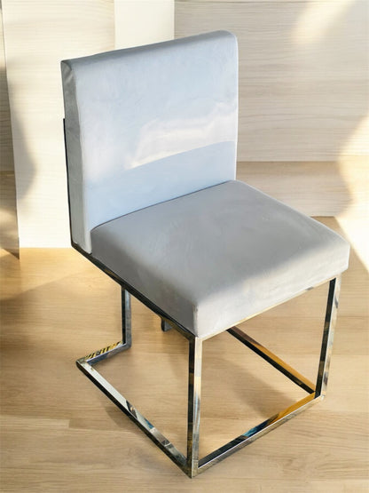 Modern Plush Upholstered Dining Chair