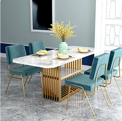 Modern minimalist slate dining table